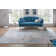 Edgeworth Abstract Machine Woven Ivory Grey Teal Area Rug