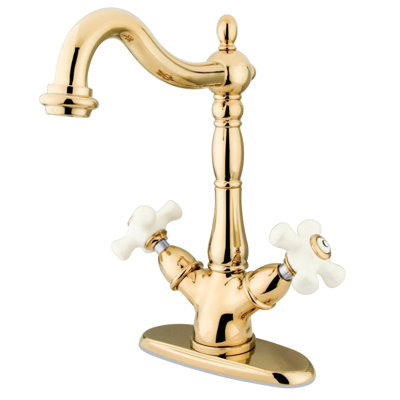 Robinet pour vasque à fixation sur comptoir à deux ou trois trous Kingston Brass Heritage