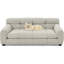 Confortable animal de compagnie pour grands chiens - beige avec base stable pour chien avec support de dossier rectangulaire moderne - tissu-996384101