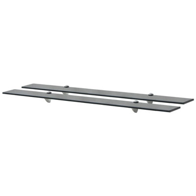 2 Piece Glass Floating Shelf