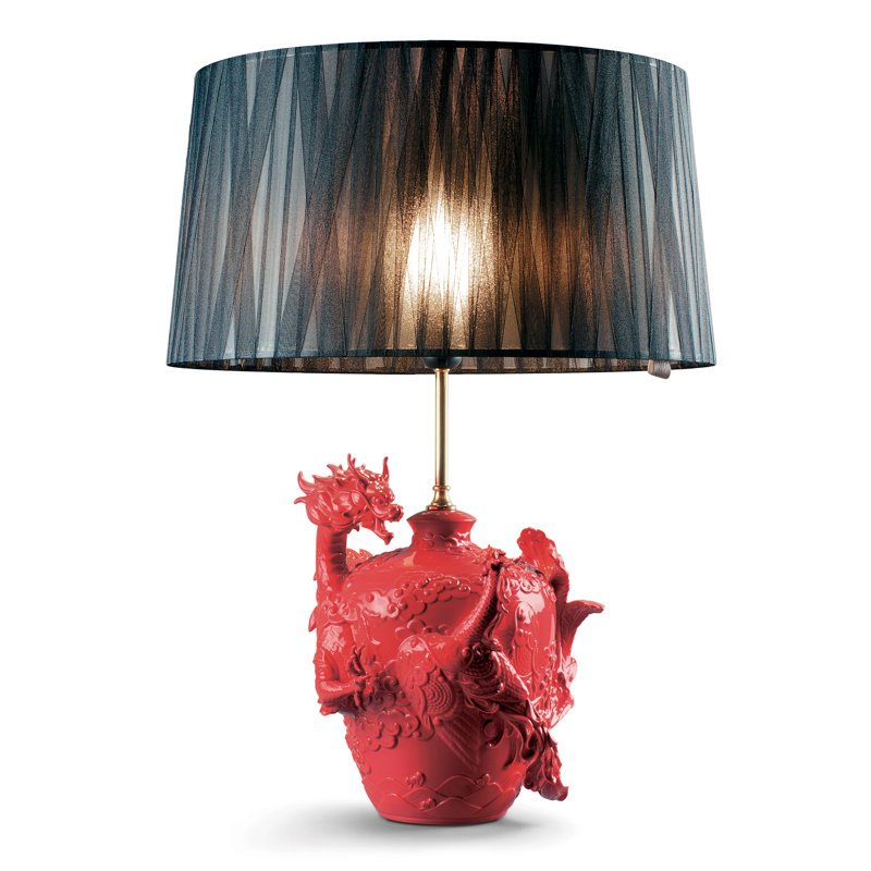 Lampe de table rouge 27,17 po
