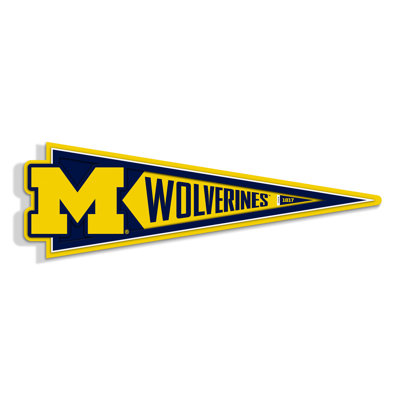 NCAA Michigan Wolverines Pennant Sign