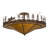 Rustic Lodge Mica Semi Flush Mount