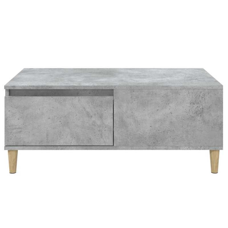 Zahir Coffee Table 90x50x36,5 cm Engineered Wood, Grey