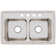 Lustertone 29" L x 18" W Double Basin Drop-In Kitchen Sink