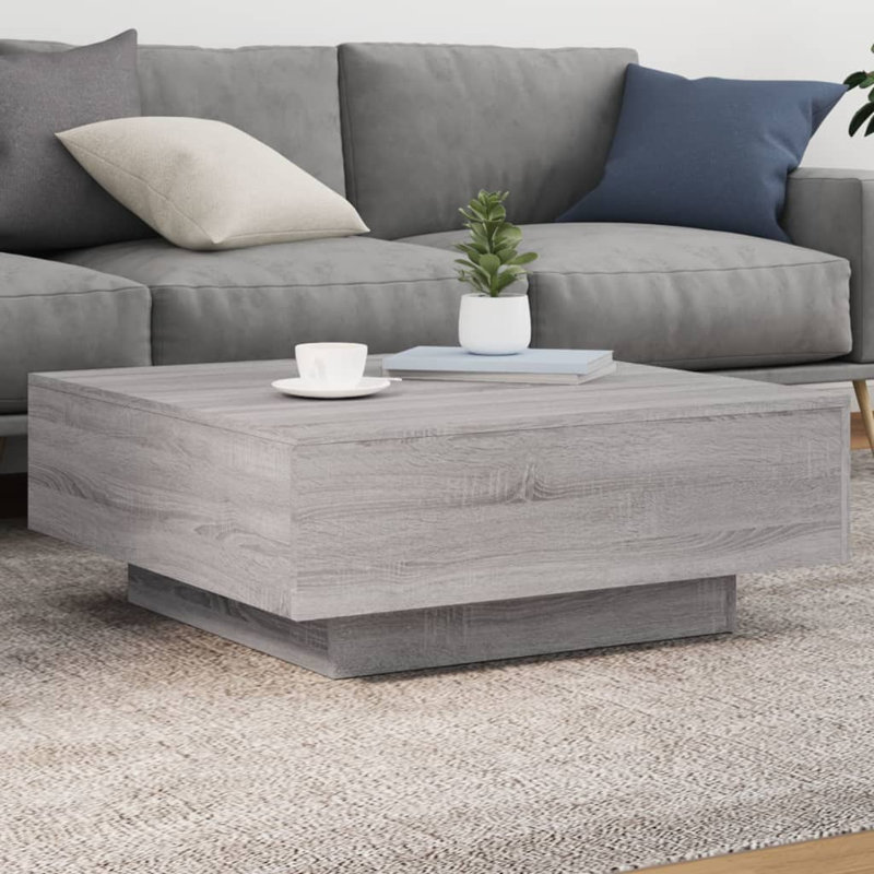 Bronda Coffee Table, 31cm H x 80cm W x 80cm D, Grey Sonoma