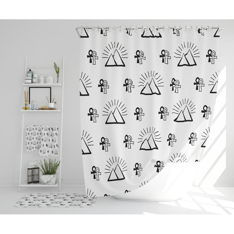 Nasjah Polyester Shower Curtain Set