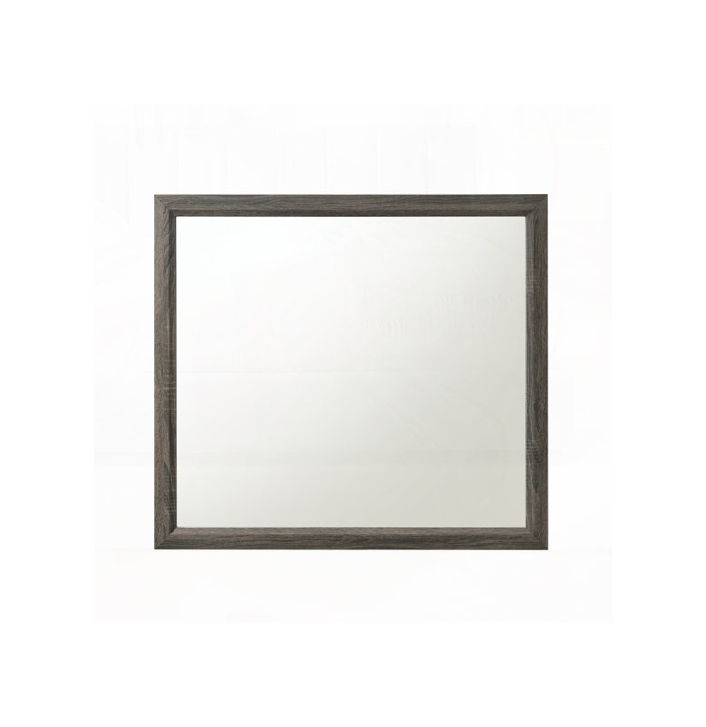 Mirror, 35" x 39", Gray