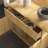Multi-Function L-Shaped Rotating Desk With Adjustable Storage, Wooden Finish, And Integrated Wheels - Space-Saving Workstation