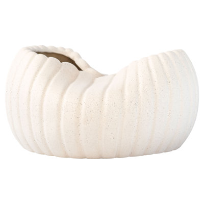 Organic Ribbed Earthenware Decorative Bowl