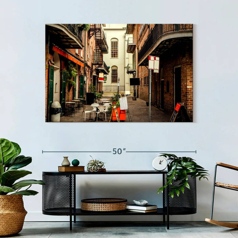 Ravi, French Alley, La Nouvelle-Orléans, H 32 po x l 48 po