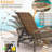 Outdoor Wicker Lounge Chair with Cushion, 6-Position Adjustable Patio Chaise Lounge, All Weather Lay Flat Pool Sunbathing Recliner Chair, Armrest and Head Pillow, Fade-Resistant, Red-1608263669-1608263668-1607455983