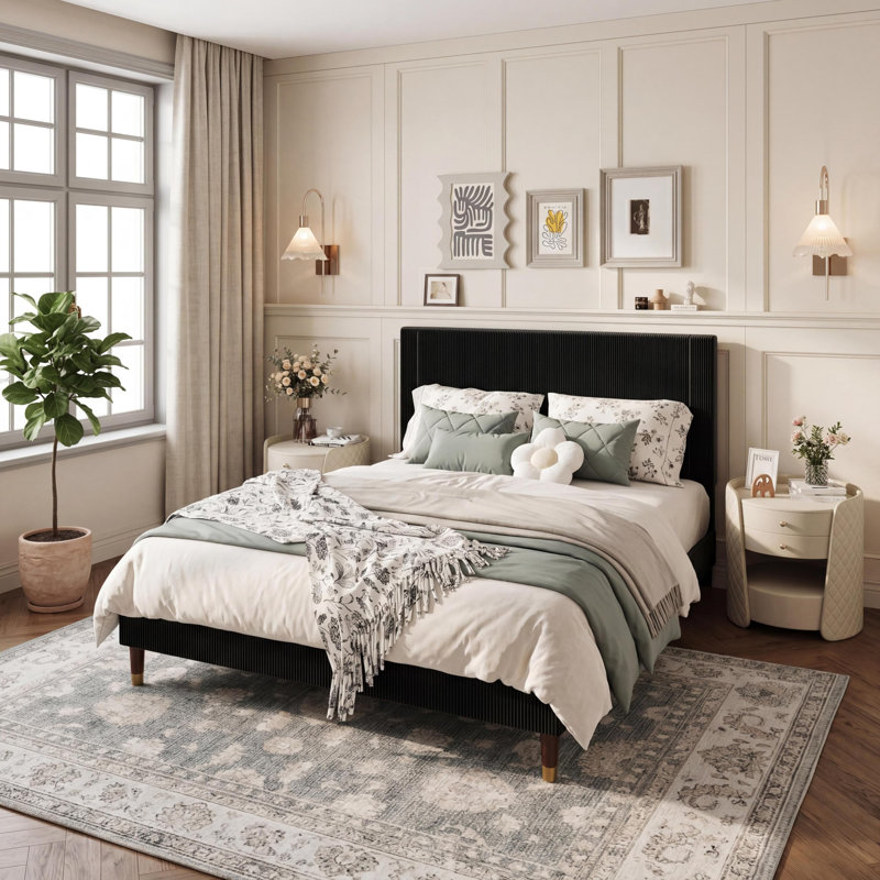 Double (4'6) Bed, Black