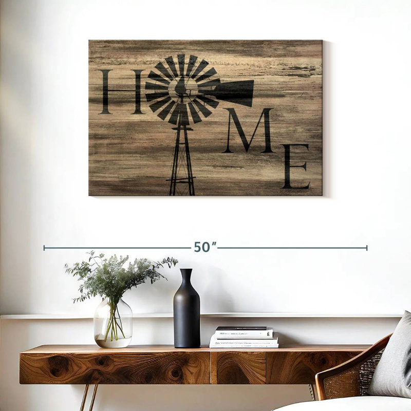 Windmill Home Wall Sign, 24" H x 36" W