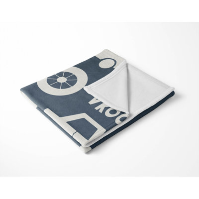 Vroom vroom Velveteen Fleece Blanket