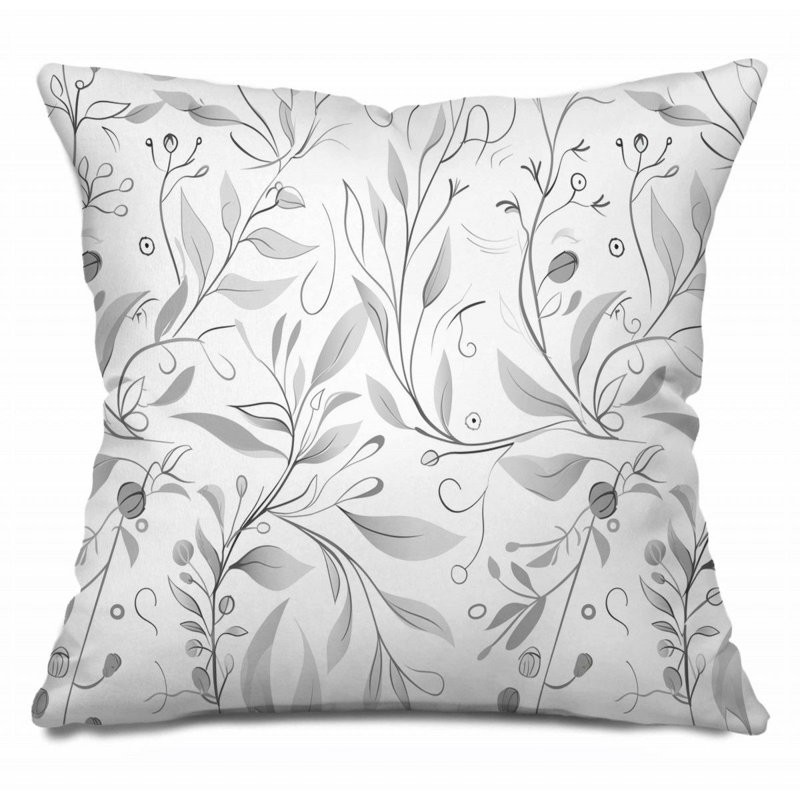 Coussin décoratif réversible en mélange de coton Botanical Art, H 20 po x l 20 po