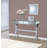 2-Drawer Console Table Clear Mirror