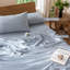 Ensemble de housse de couette légère avec fermeture à glissière 8 attaches 100% coton lavé MooMee-109236633-111219973