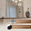 Miroir de salle de bain festonné à arche festonnée avec plateau incurvé | Cadre en acier inoxydable-1741581667-1741581666