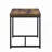 Weathered Oak and Black Rectangular End Table