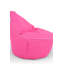 Fauteuil à billes rose de qualité supérieure, 31,5 po x 29,5 po x 11,8 po | 100% polyester et tissu imperméable, rempli de mousse de billes de styromousse recyclée | Housse zippée amovible pour un nettoyage facile | Parfait pour les enfants et les espaces confortables-1893368819