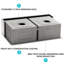 Évier de 33 po x 21 po x 10 po en acier inoxydable de style moderne avec cuve double de qualité supérieure, cuisine 50/50, 33 po x 21 po x 10 po, convient aux armoires standards