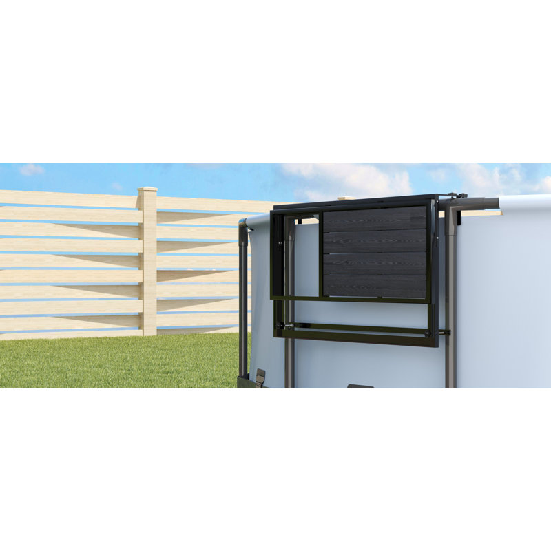 Tables de patio pliantes rectangulaires L 39,4 po x l 17,3 po