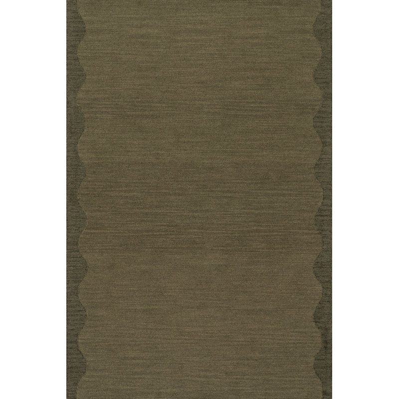 Nate Berkus Ondine Solid Wool Cozy Area Rug, Rectangle 6' x 9'