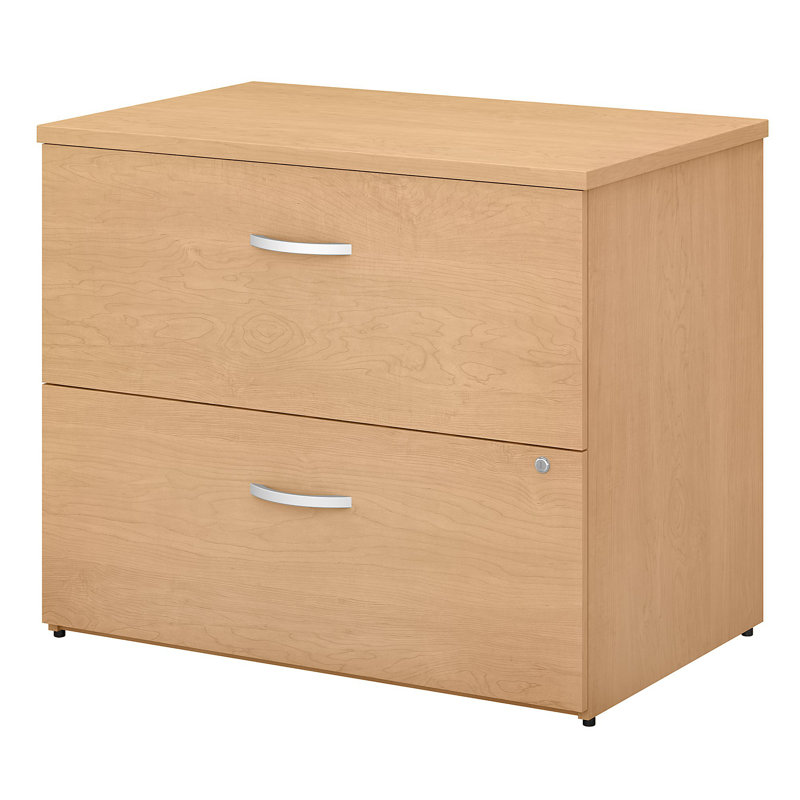 Studio C 36'' Wide 2 -Drawer File Cabinet, Natural Maple