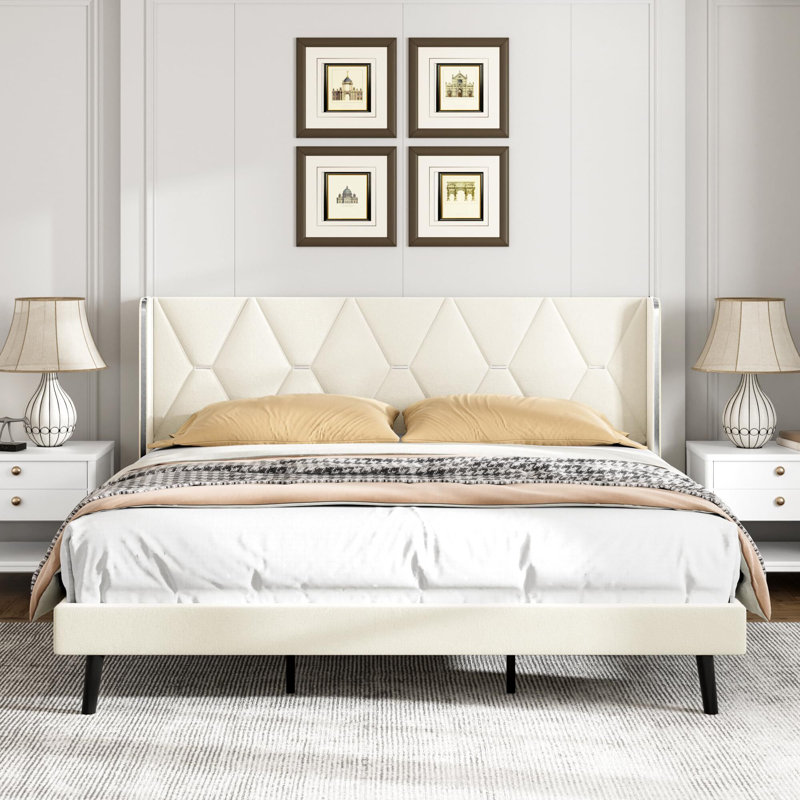 Upholstered Bed, Queen