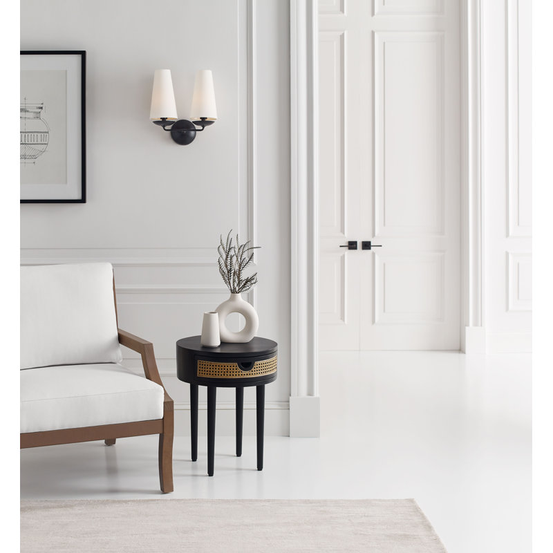 AERIN Fontaine Double Sconce, Aged Iron