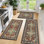 Tapis de couloir antidérapant (ensemble de 3)