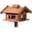 Almaree Wood Pole Decorative Bird Feeder