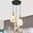 Modern 3 - Light Cluster Glass Pendant Light For Kitchen Island, Foyer