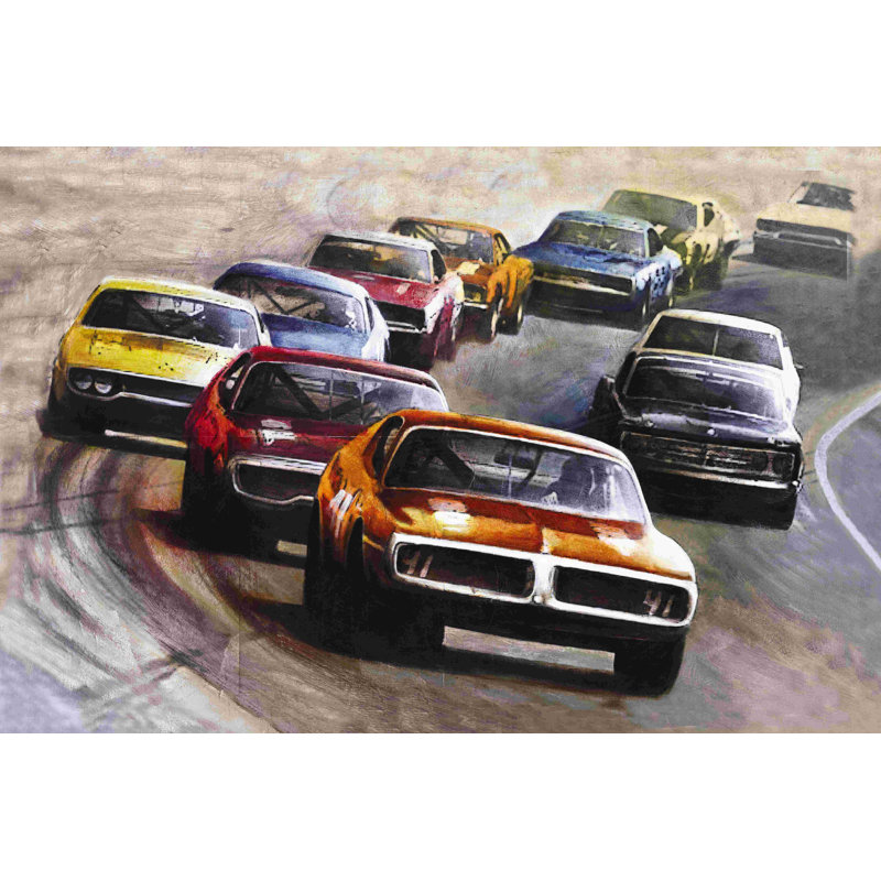 «Cars», impression sur toile tendue, H 24 po x l 36 po
