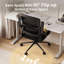 Computer Desk Office Chair with Flip-up Armrests-1710649918