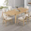 Ensemble de salle à manger extensible avec chaises rembourrées-128494189-134325812