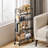 4 Tier Rolling Cart,Metal Cart,Utility Cart with Wheels,Bathroom Cart,Salon Trolley Cart,Kitchen Storage Cart-89309703