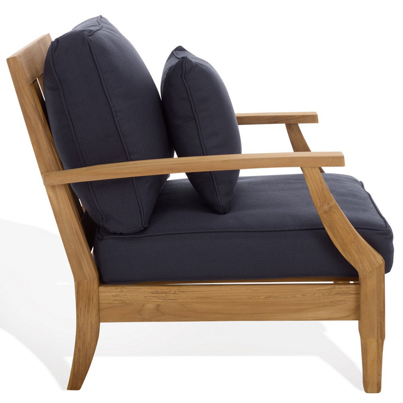 Clairmont Teakwood Patio Armchair, Navy