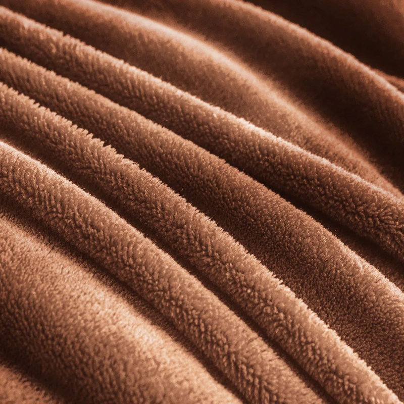 Joyan Extra Soft Sherpa Fleece Dual Sided Blanket, Camel, Super King