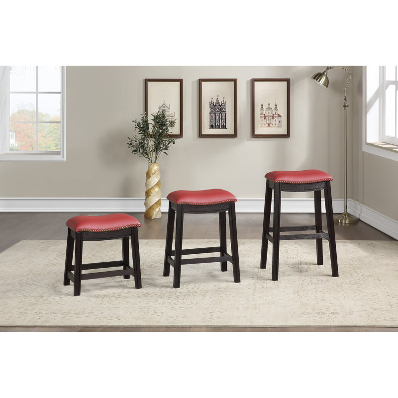 Tabouret de bar rembourré, ensemble de