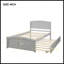 Lit plateforme simple avec lit gigogne-1308350829