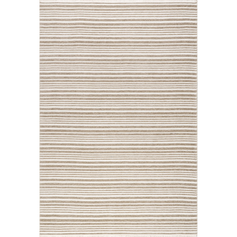 Millicent Striped Machine Washable Area Rug, Runner 2'6" x 8'
