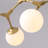 Lashae 8-Light Dimmable Modern Sputnik Linear Chandelier with Glass Globe Shades, Pendant Lighting