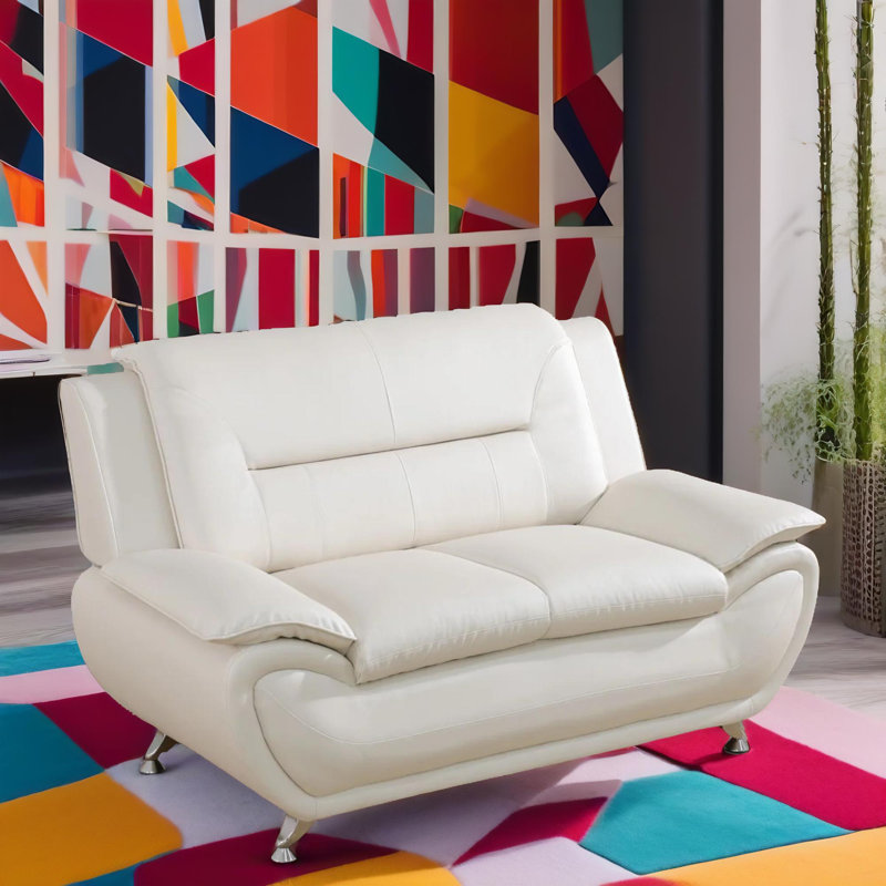 Causeuse de salon Elin, Blanc