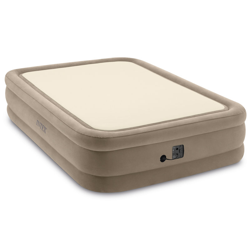 Intex 64477ED Queen Size Thermalux Airbed with Fibre-Tech Technology, Gold