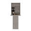 Table murale pliable avec plusieurs tablettes, gris clair-2103070436