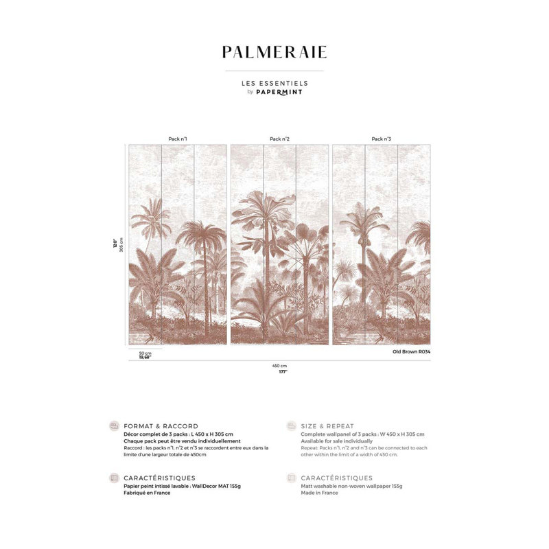 Palmeraie Pack 1, 2 et 3 Argenta, Paquets 1, 2 et 3, Brun