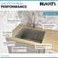 Ruvati 23 "x 18" x 12 "Évier de cuisine profond encastrable en acier inoxydable de calibre 16