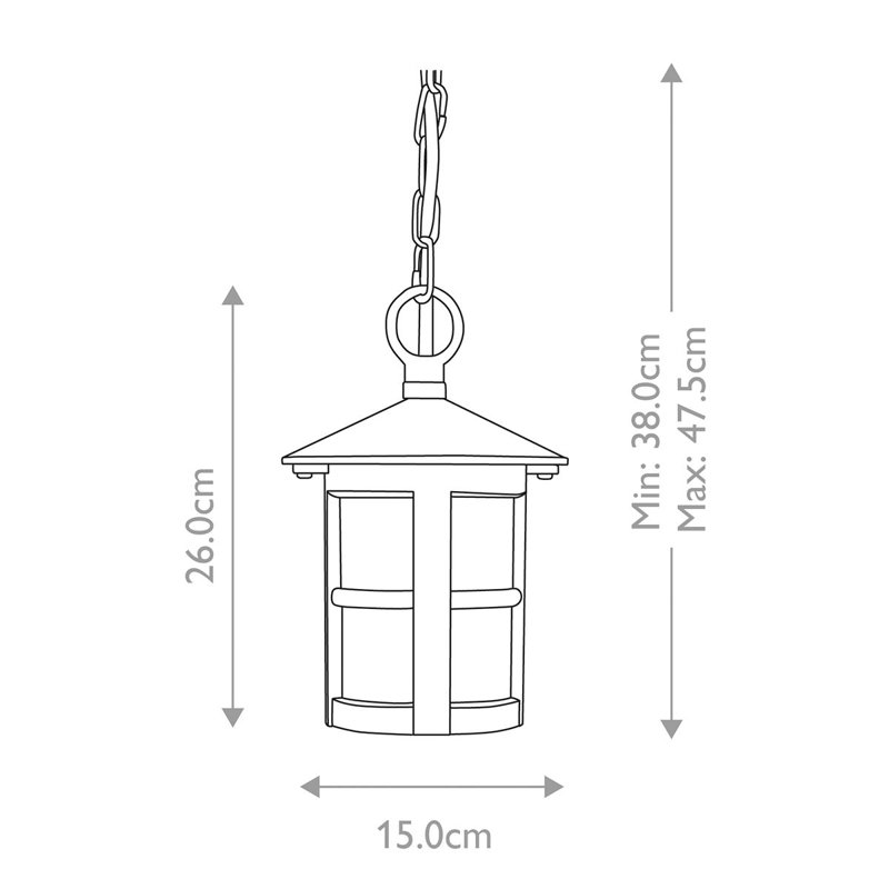 Flor Outdoor Hanging Lantern